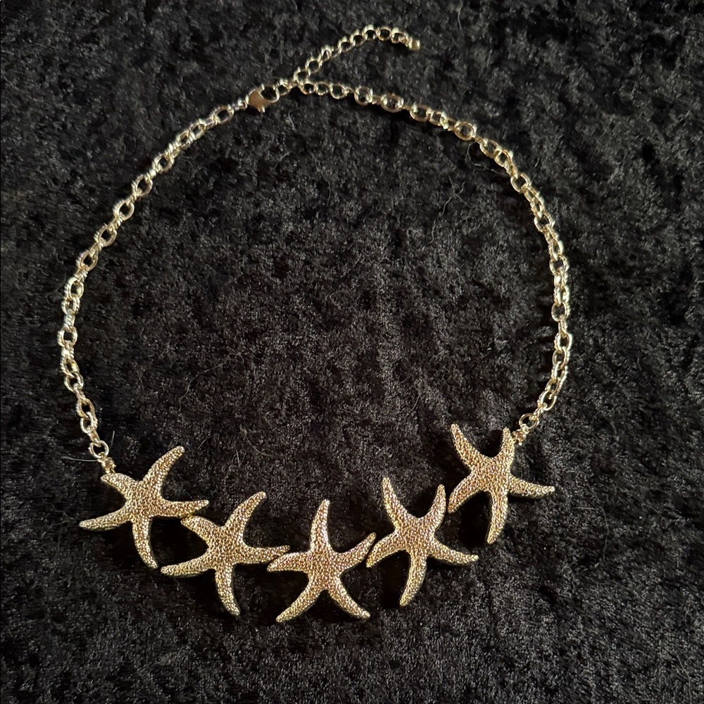 Gold Starfish Necklace